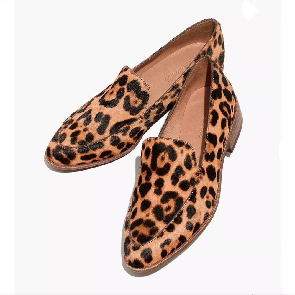 Madewell Frances Loafer in Leopard Calf Hair